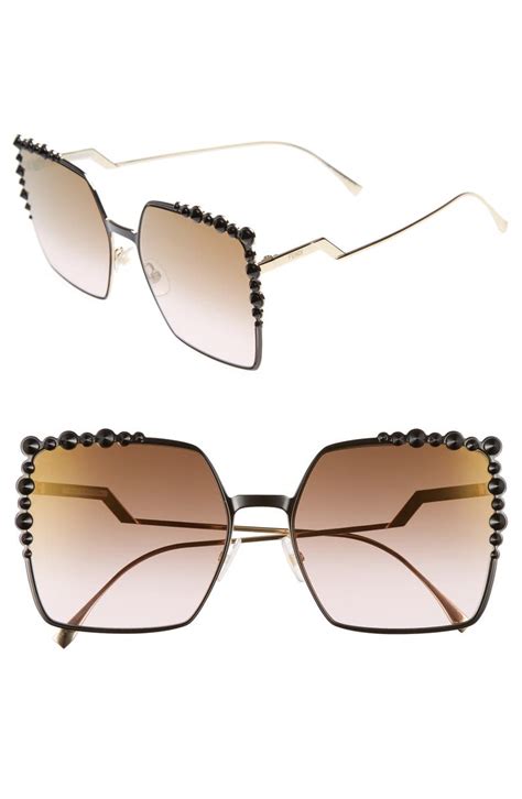 fendi square cat eye sunglasses